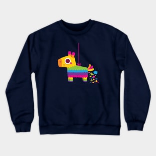 Cute Colorful Fiesta Pinata Donkey Poot Candies Funny Crewneck Sweatshirt